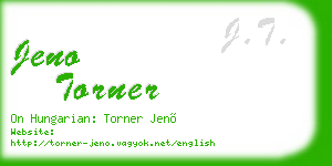 jeno torner business card