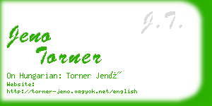 jeno torner business card